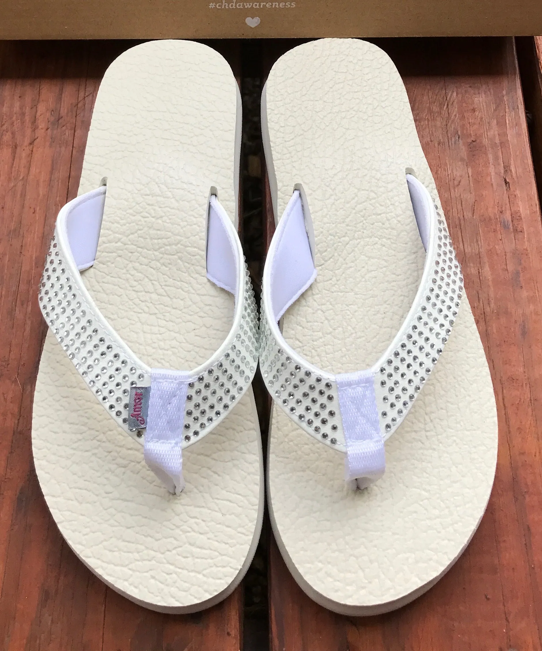 Amor Teal Rhinestone Yoga Mat Flip Flops for Women - Leave An Impression