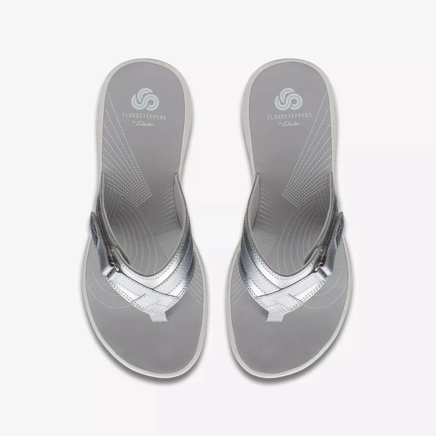 Clarks Brinkley Sea Silver Sandals