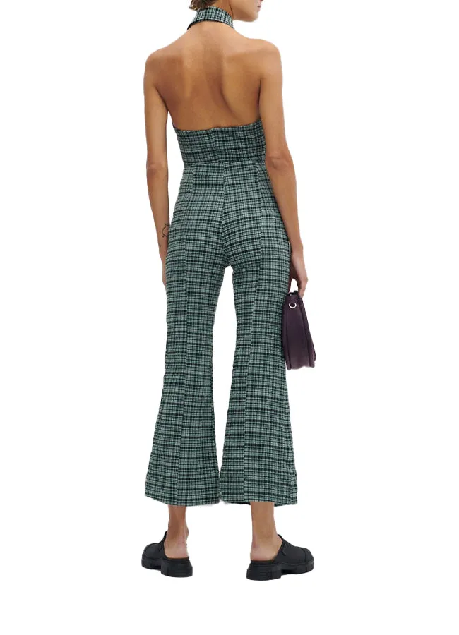 Ganni Stretch Seersucker Cropped Pants F6894
