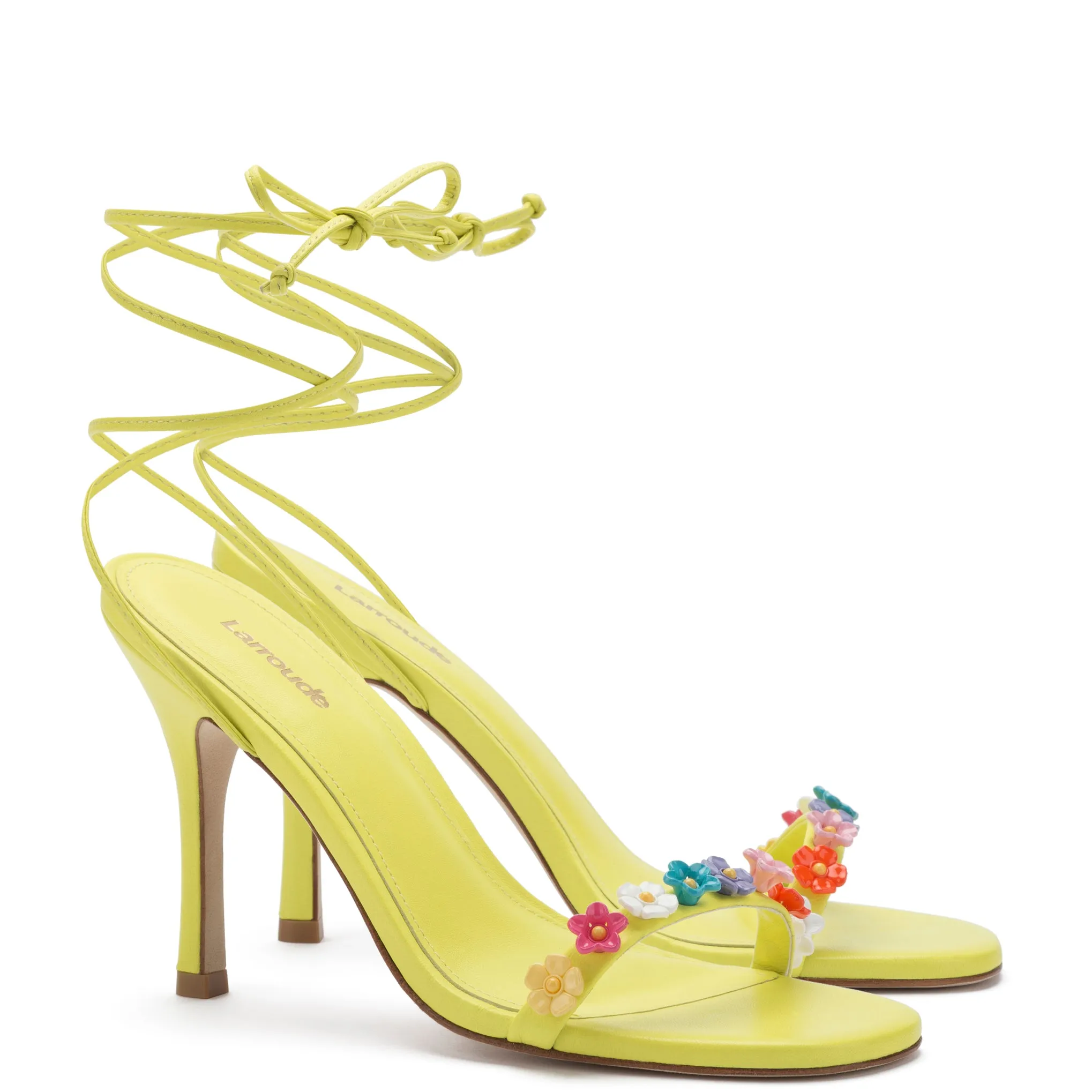 Goldie Sandal In Lemon Leather