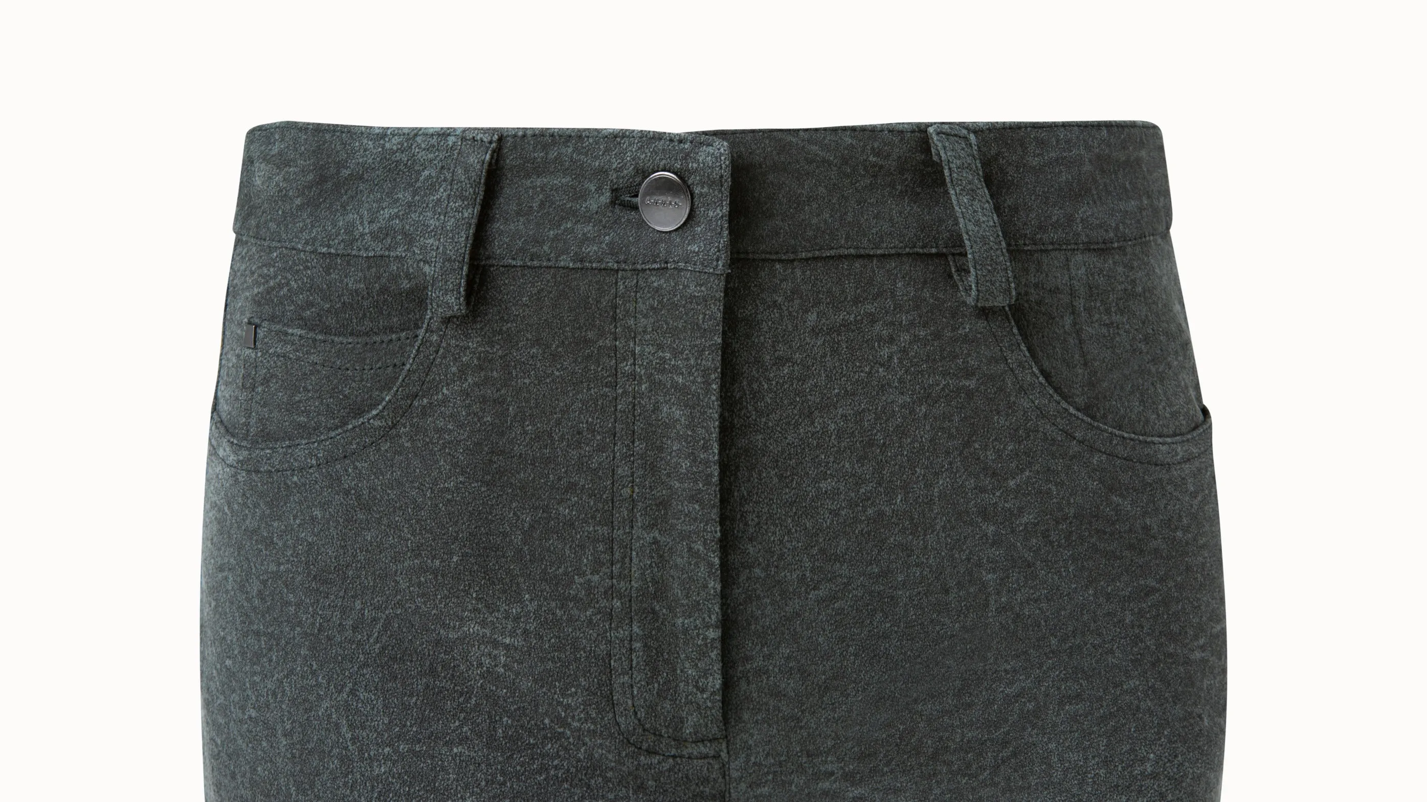 Hose-Magda aus Lamm-Wildleder-Stretch