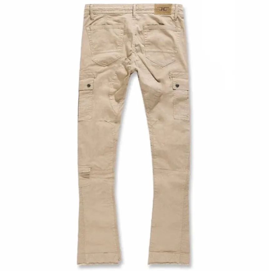 Jordan Craig Sean Stacked Flare Flight Cargo Pants (Khaki) JTF216