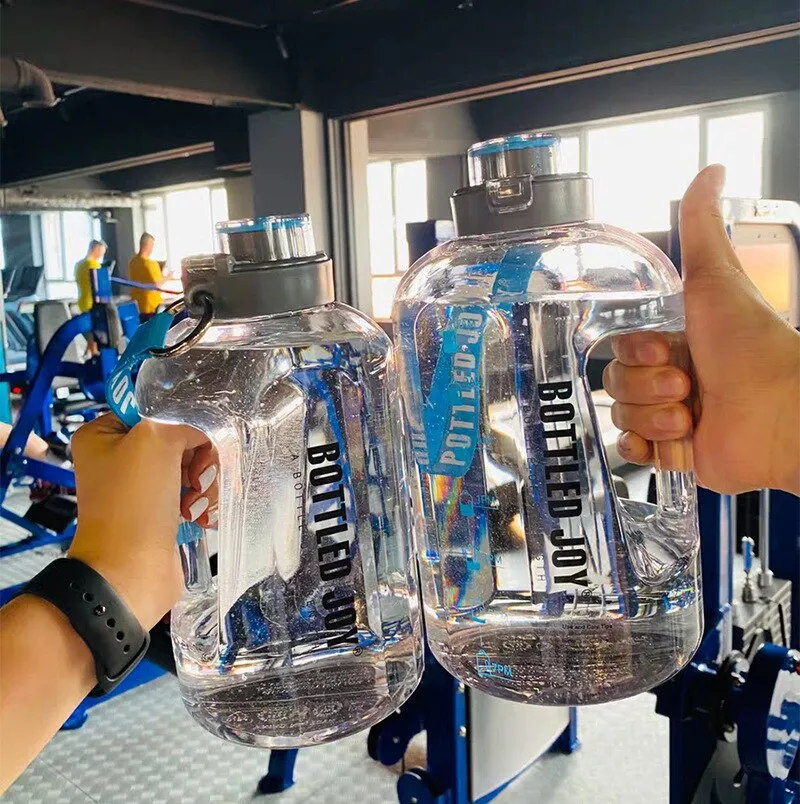 Large Capacity Transparent Sport Water Bottle