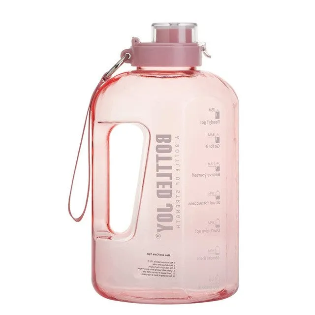 Large Capacity Transparent Sport Water Bottle