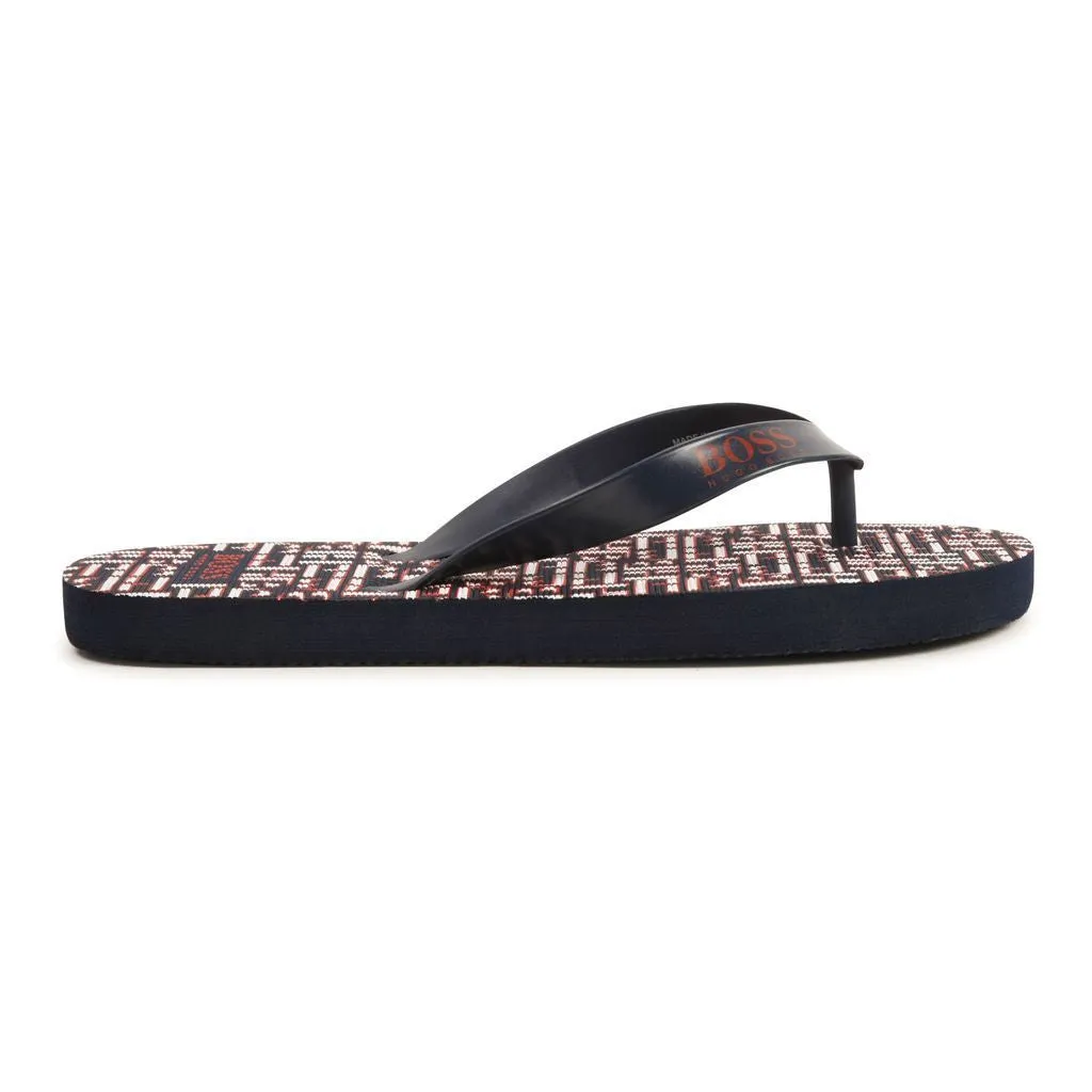 Navy Logo Flip Flop