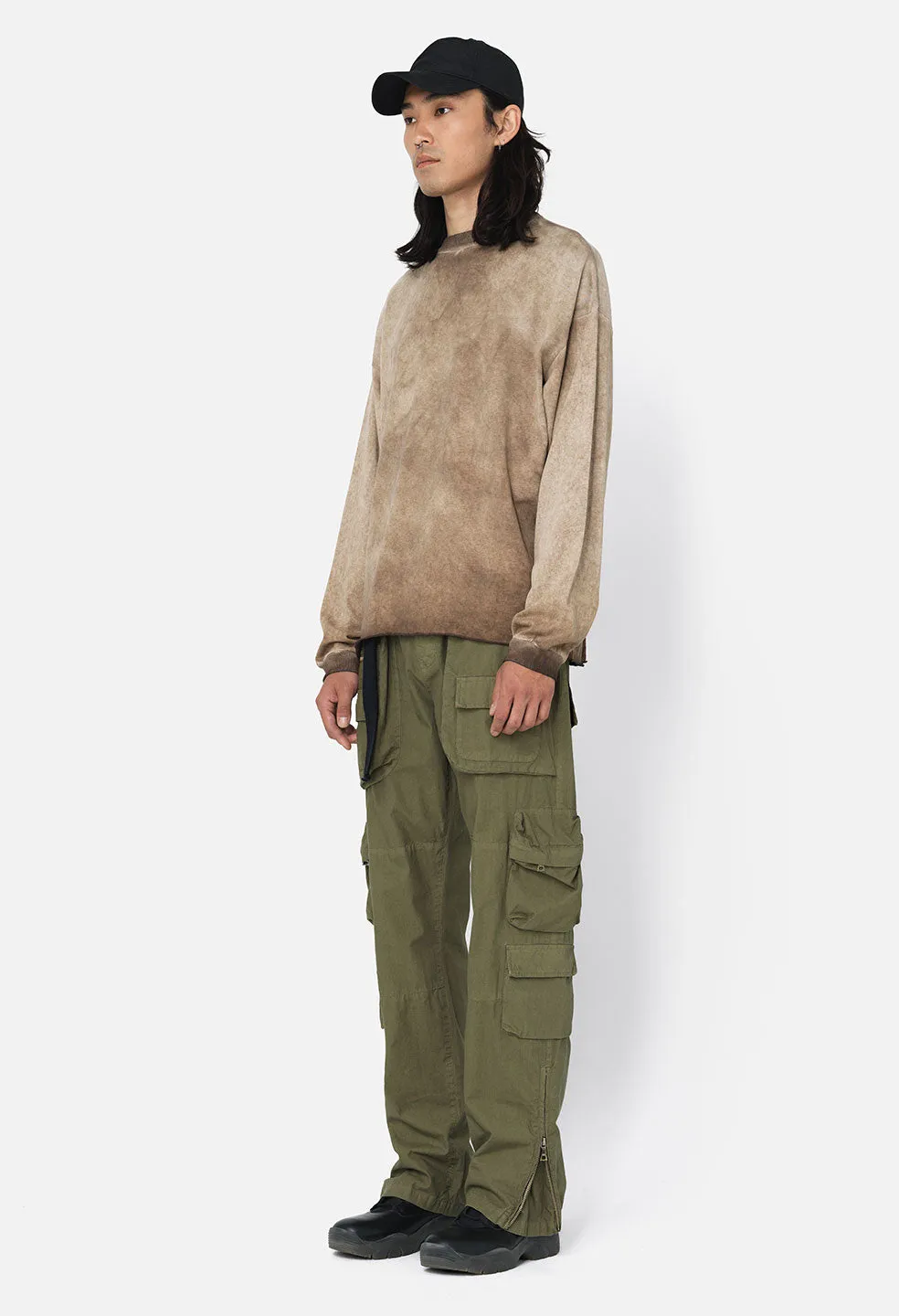 Phoenix LS Tee / Oil Wash Chocolate