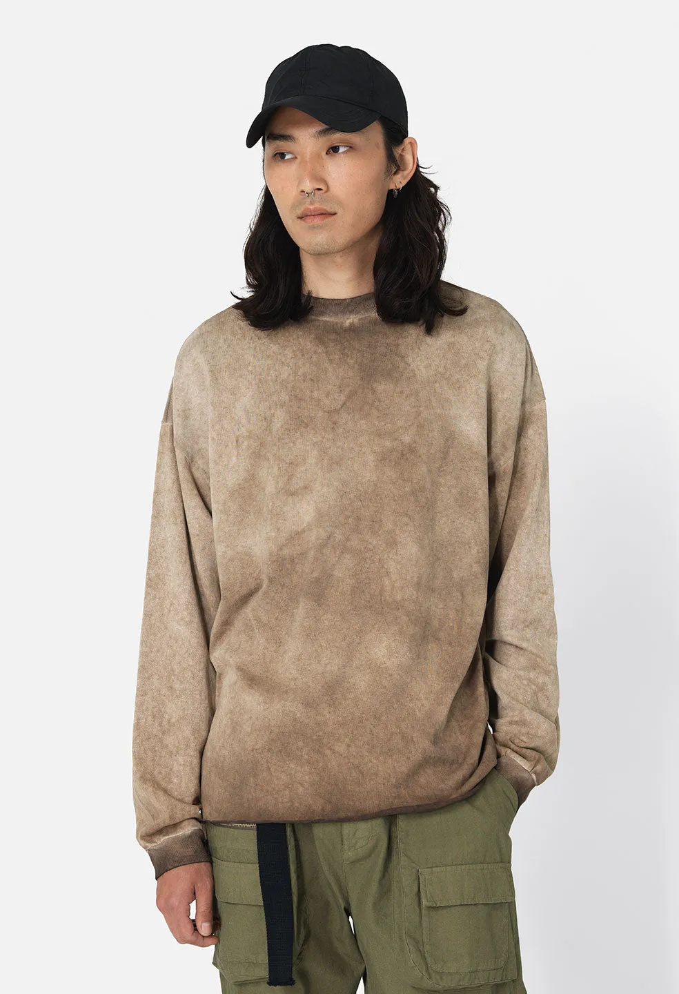 Phoenix LS Tee / Oil Wash Chocolate