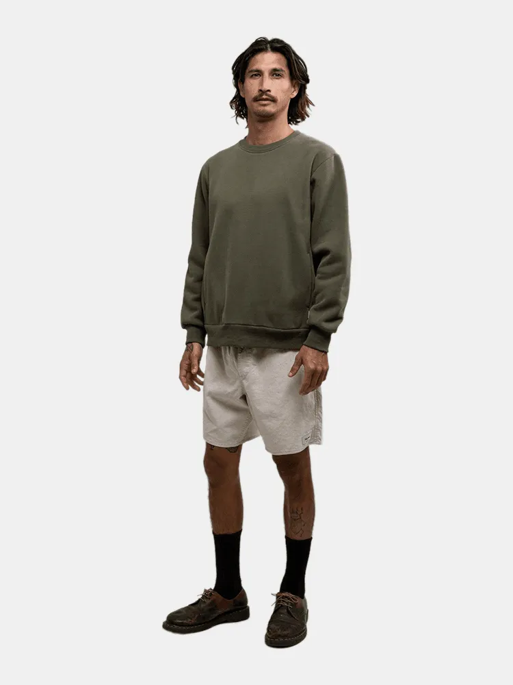 Rhythm Classic Fleece Crew - Olive