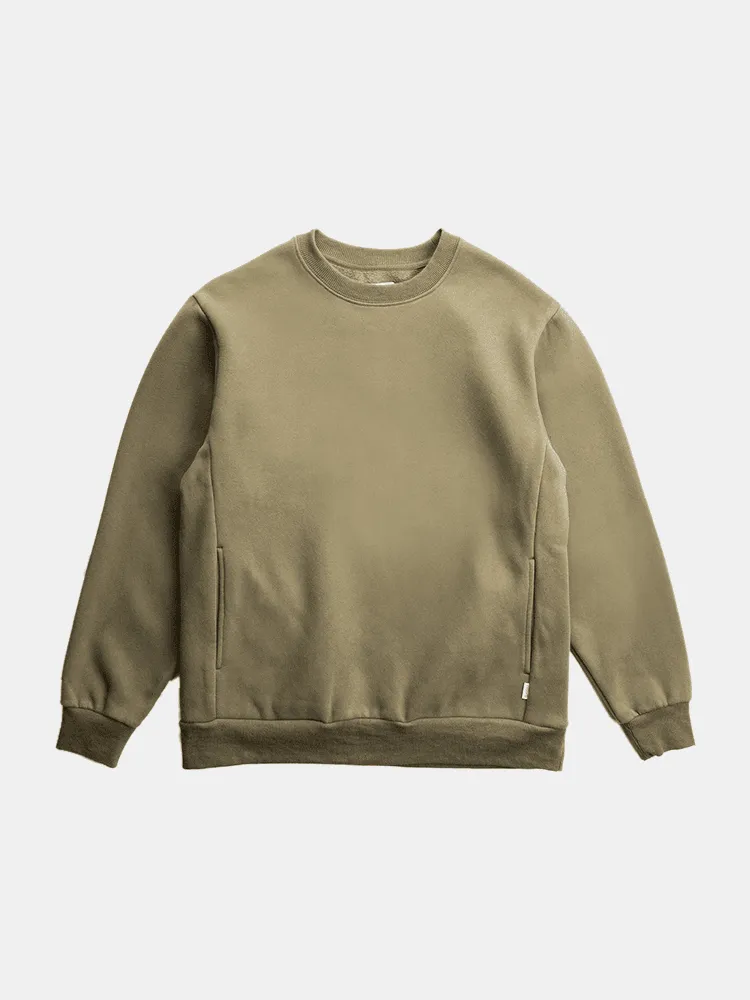 Rhythm Classic Fleece Crew - Olive