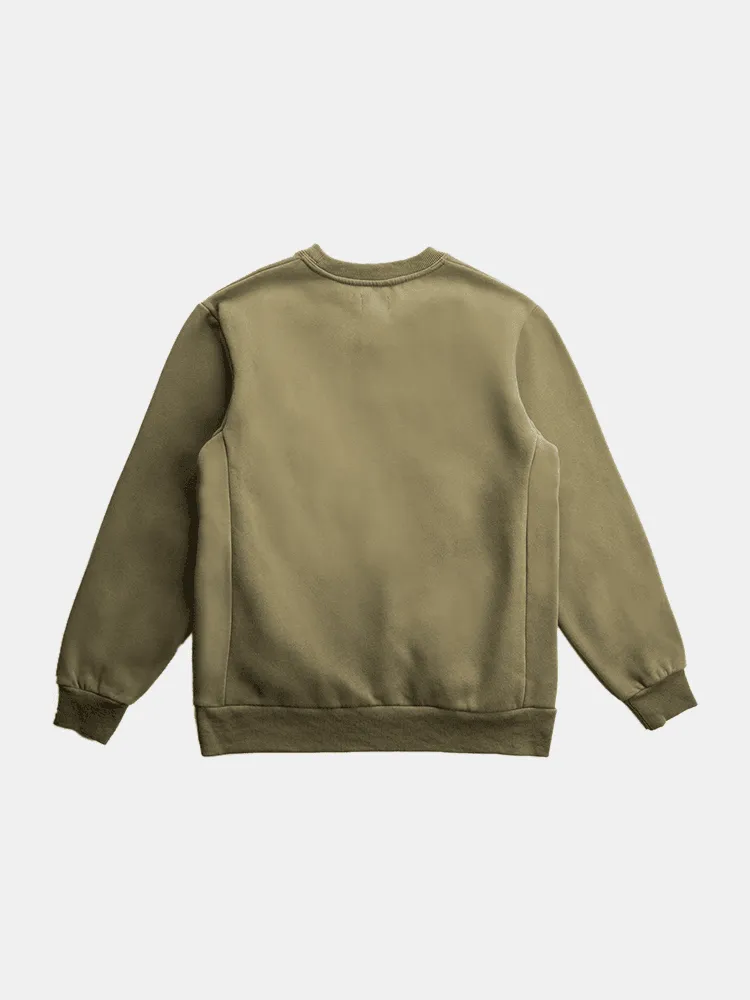 Rhythm Classic Fleece Crew - Olive
