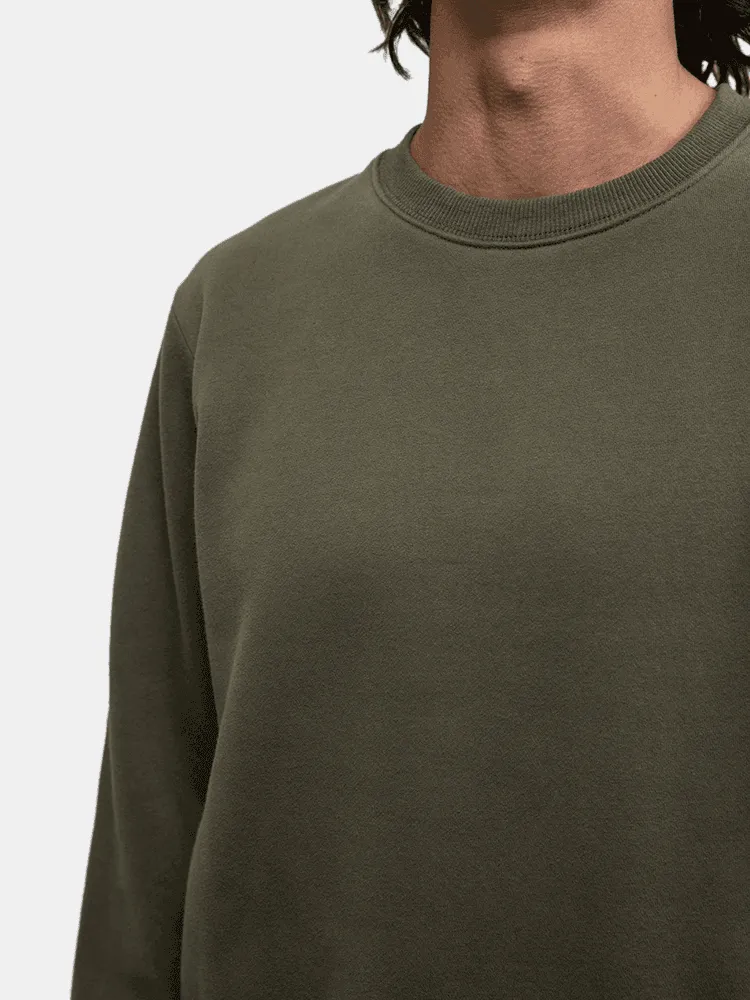 Rhythm Classic Fleece Crew - Olive