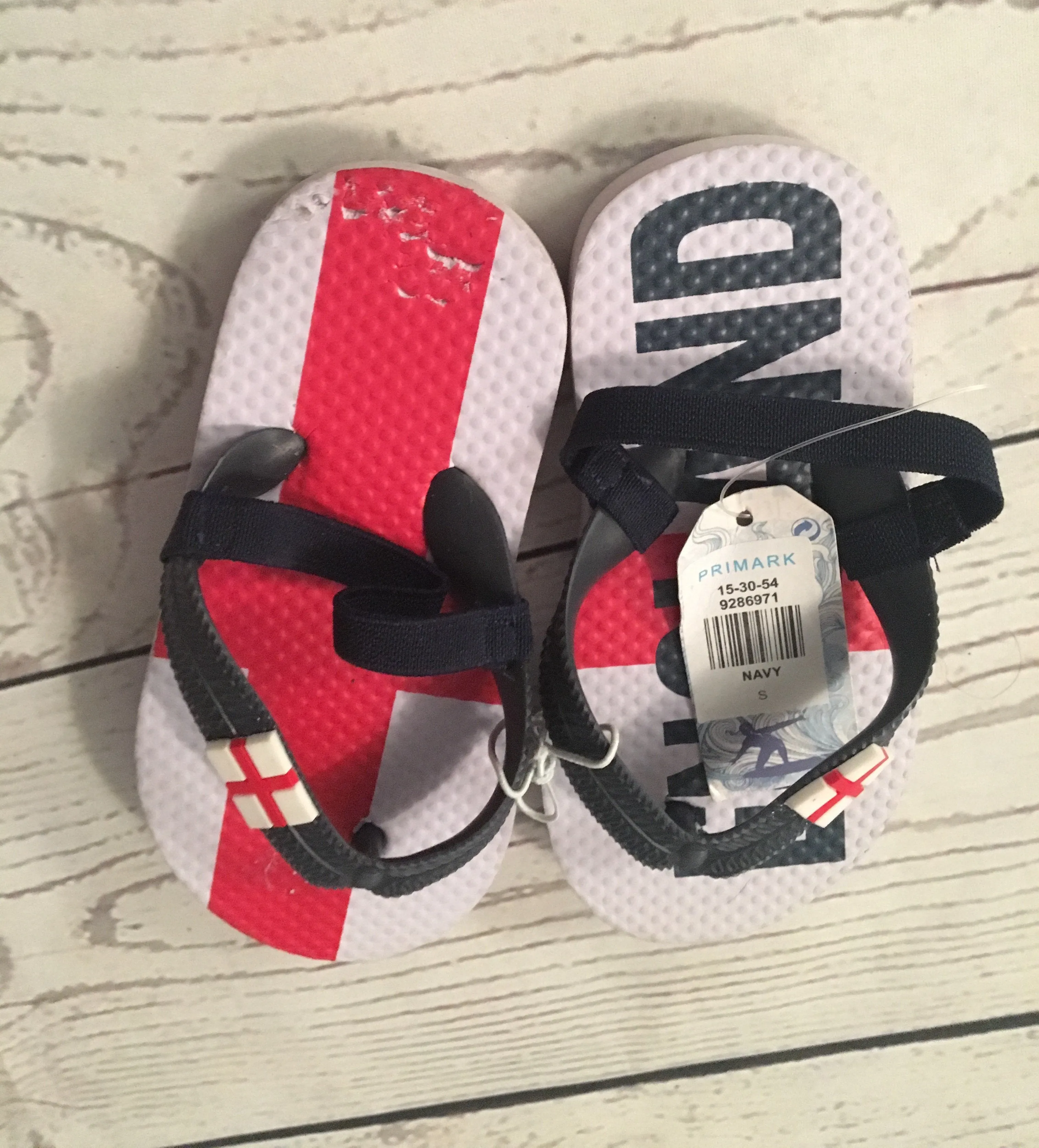 Size Small 6/7 England Flip Flops