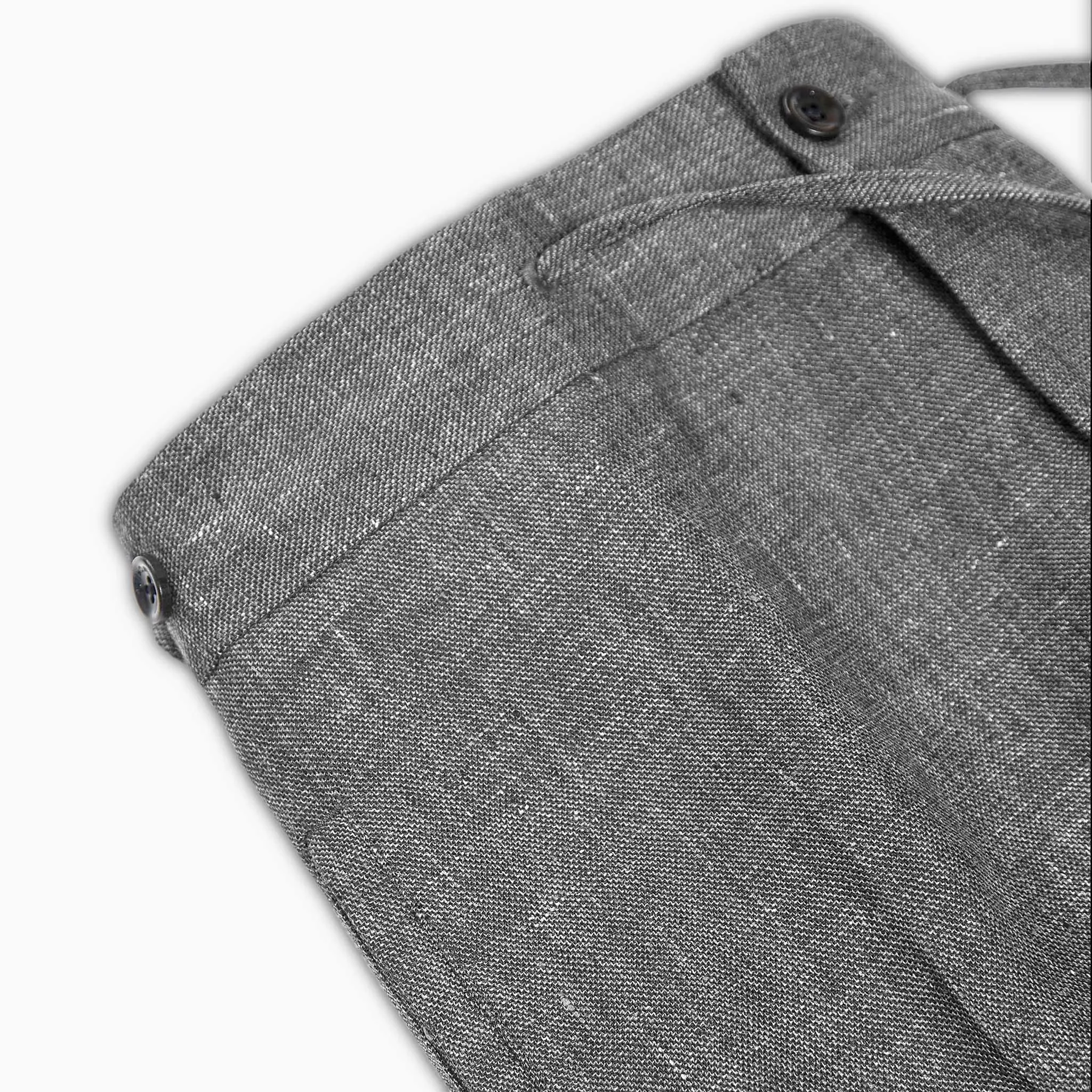 Vince easy pants with drawstring in Defender Lux Hopsack Wool
