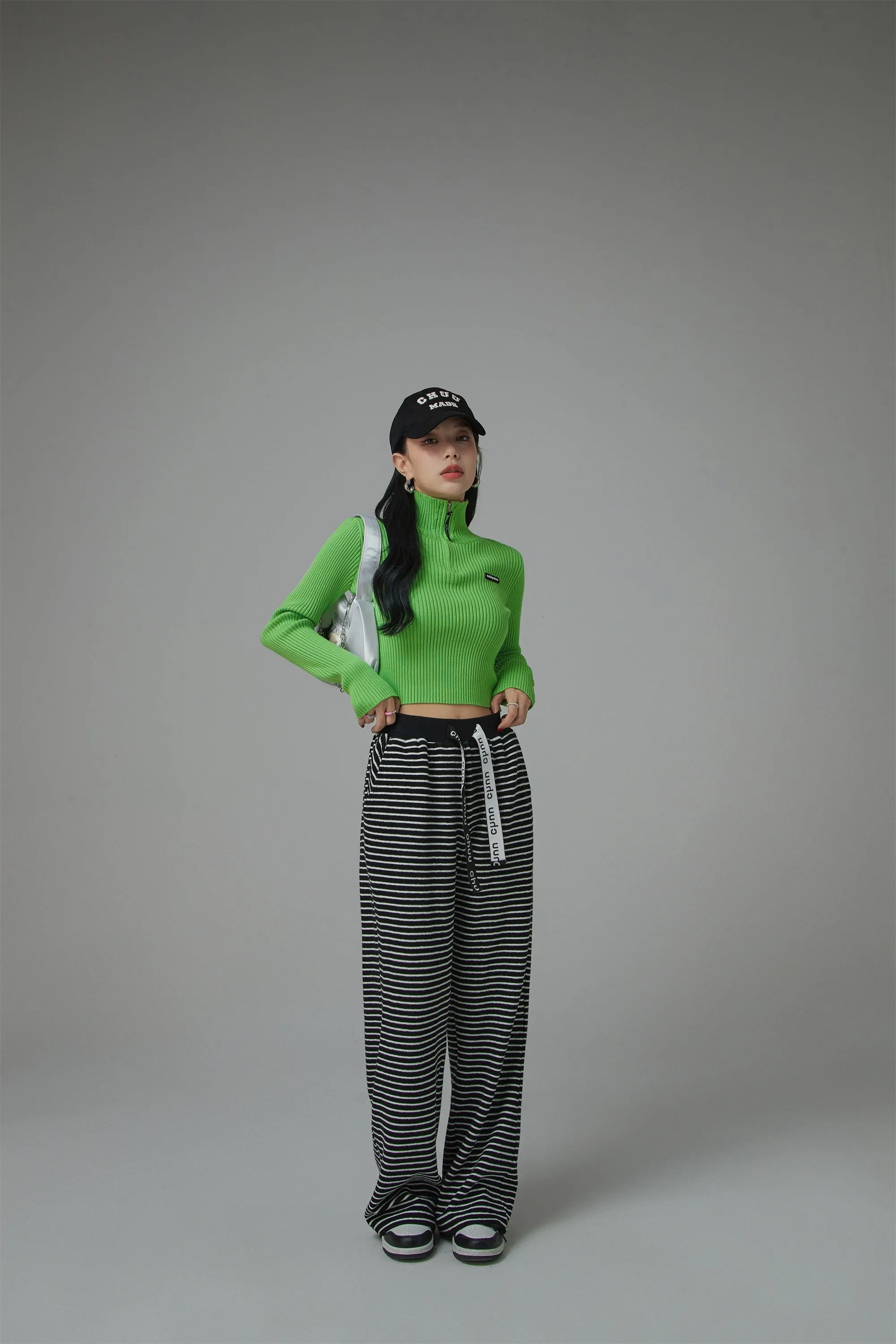 Workday Wind Stripe Wide Casual Pants